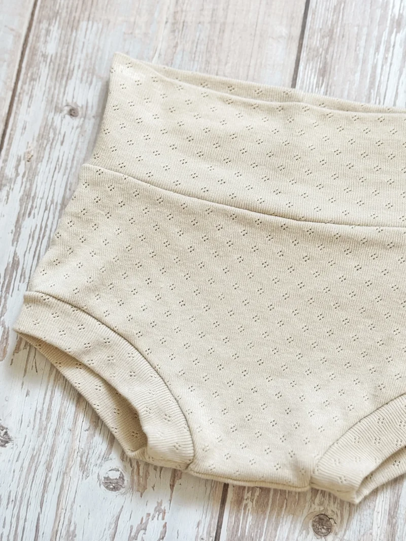 Kinder Bummies Pointelle Milk | Handmade | SOFORTKAUF