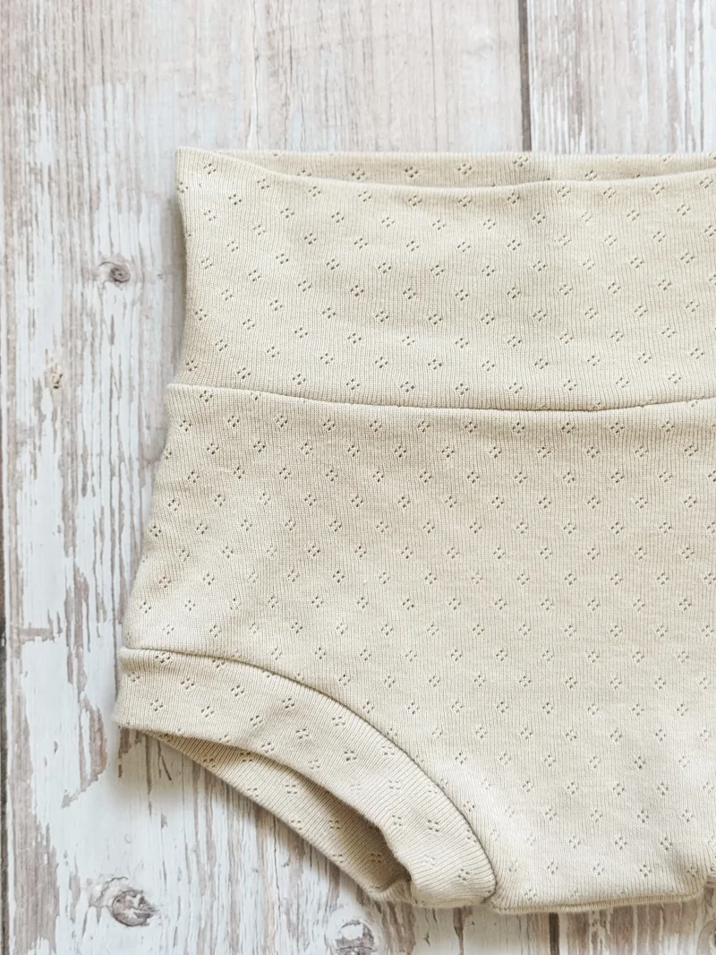 Kinder Bummies Pointelle Milk | Handmade | SOFORTKAUF