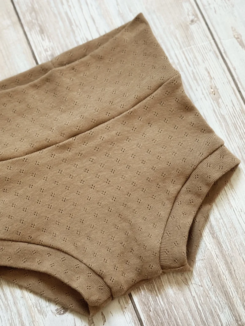 Kinder Bummies Pointelle Choco | Handmade | SOFORTKAUF