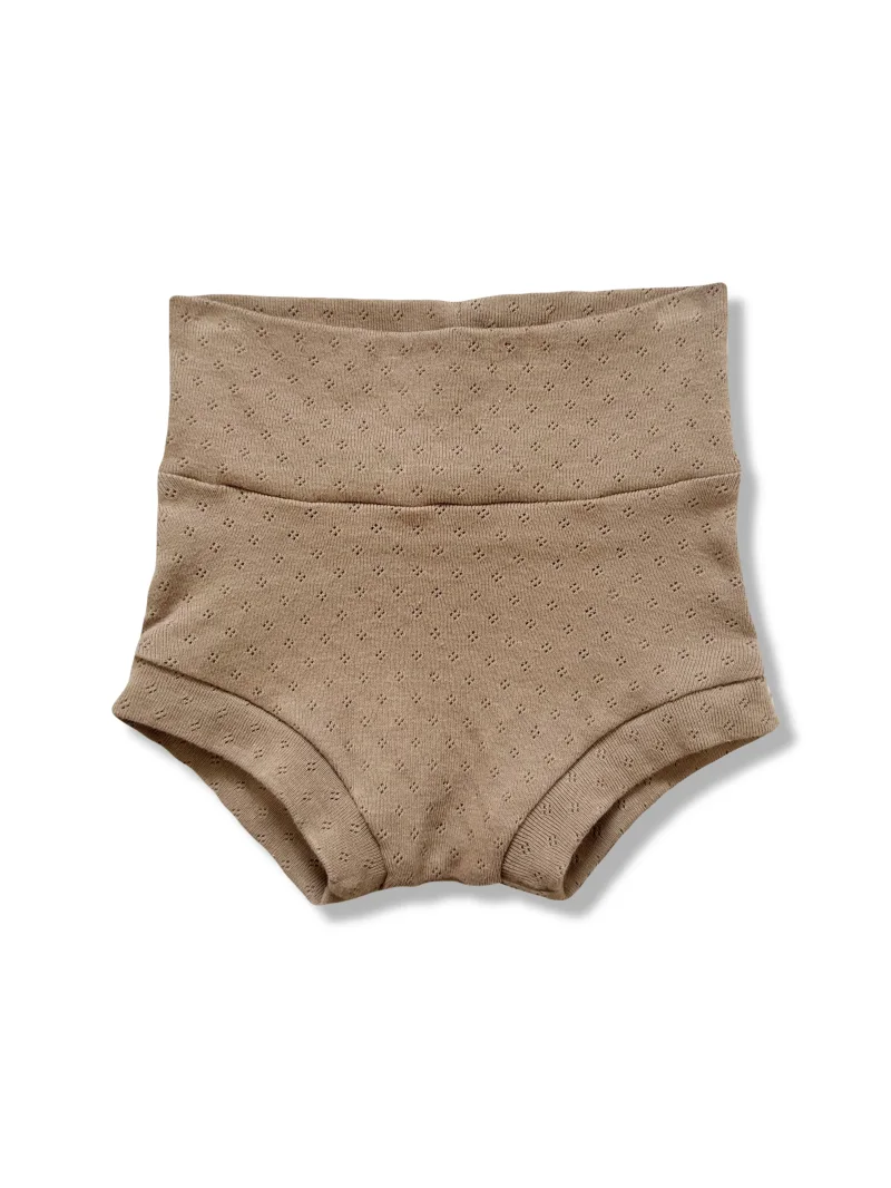 Kinder Bummies Pointelle Choco | Handmade | SOFORTKAUF
