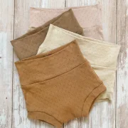 Kinder Bummies Pointelle Caramel | Handmade | SOFORTKAUF
