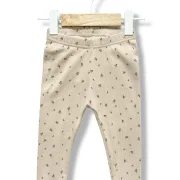Kinder Leggings Rib Blumen | Handmade