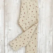 Kinder Leggings Rib Blumen | Handmade
