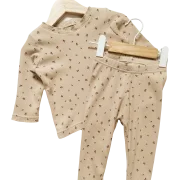 Baby Set Rib Blumen | Handmade