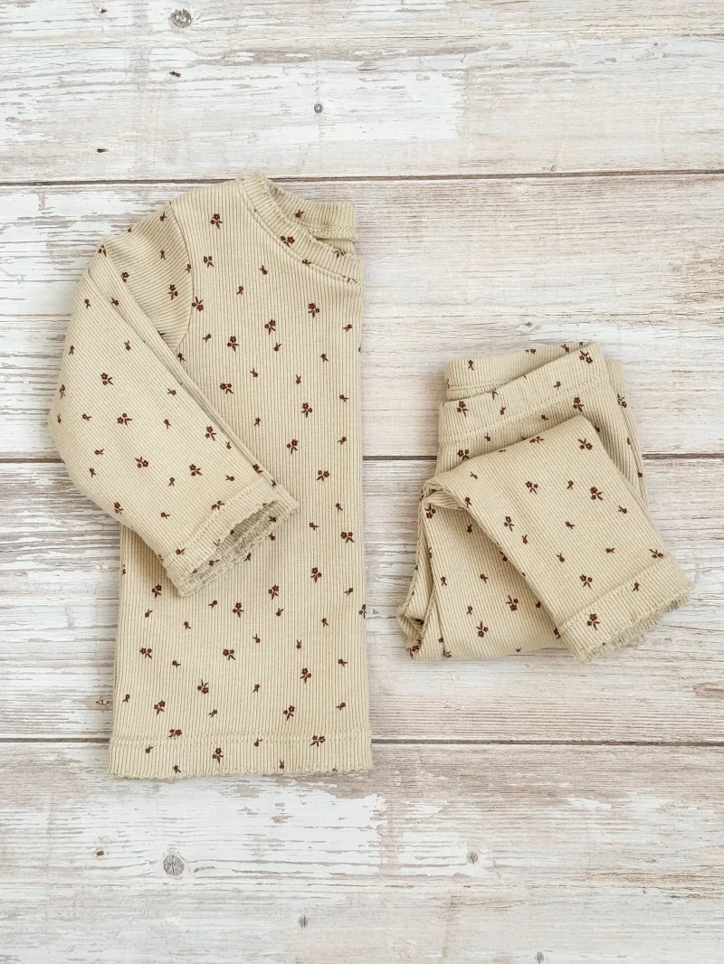 Kinder Set Rib Blumen | Handmade