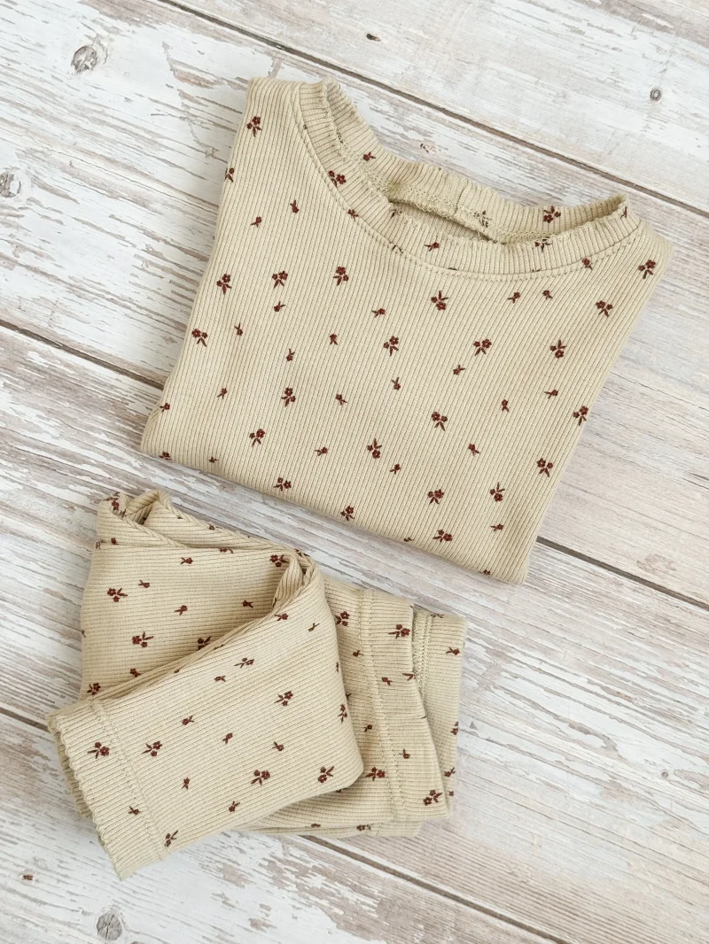 Kinder Set Rib Blumen | Handmade