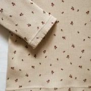 SOFORTKAUF Baby Langarmshirt Rib Blumen | Handmade | Größe 74