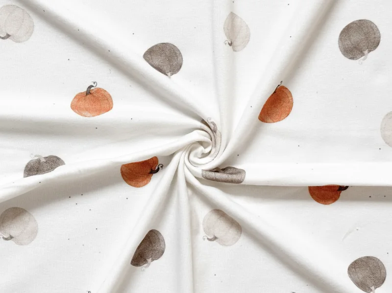 Jersey Kürbisse Creme