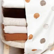 Jersey Kürbisse Creme