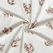 Jersey Wölfchen Creme | Meterware