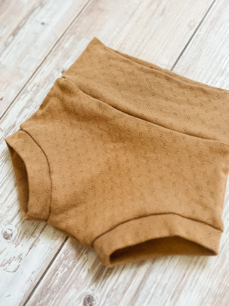 Kinder Bummies Pointelle Caramel | Handmade