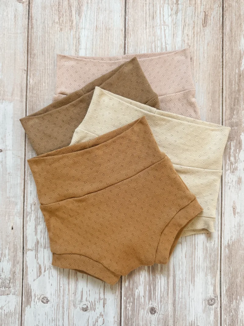 Kinder Bummies Pointelle Caramel | Handmade