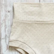 Kinder Bummies Pointelle Milk | Handmade