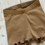 Kinder Shorts Pointelle Choco | Handmade
