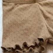 Kinder Shorts Pointelle Choco | Handmade