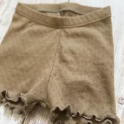 Kinder Shorts Pointelle Kakao | Handmade