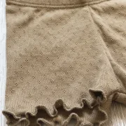 Kinder Shorts Pointelle Kakao | Handmade