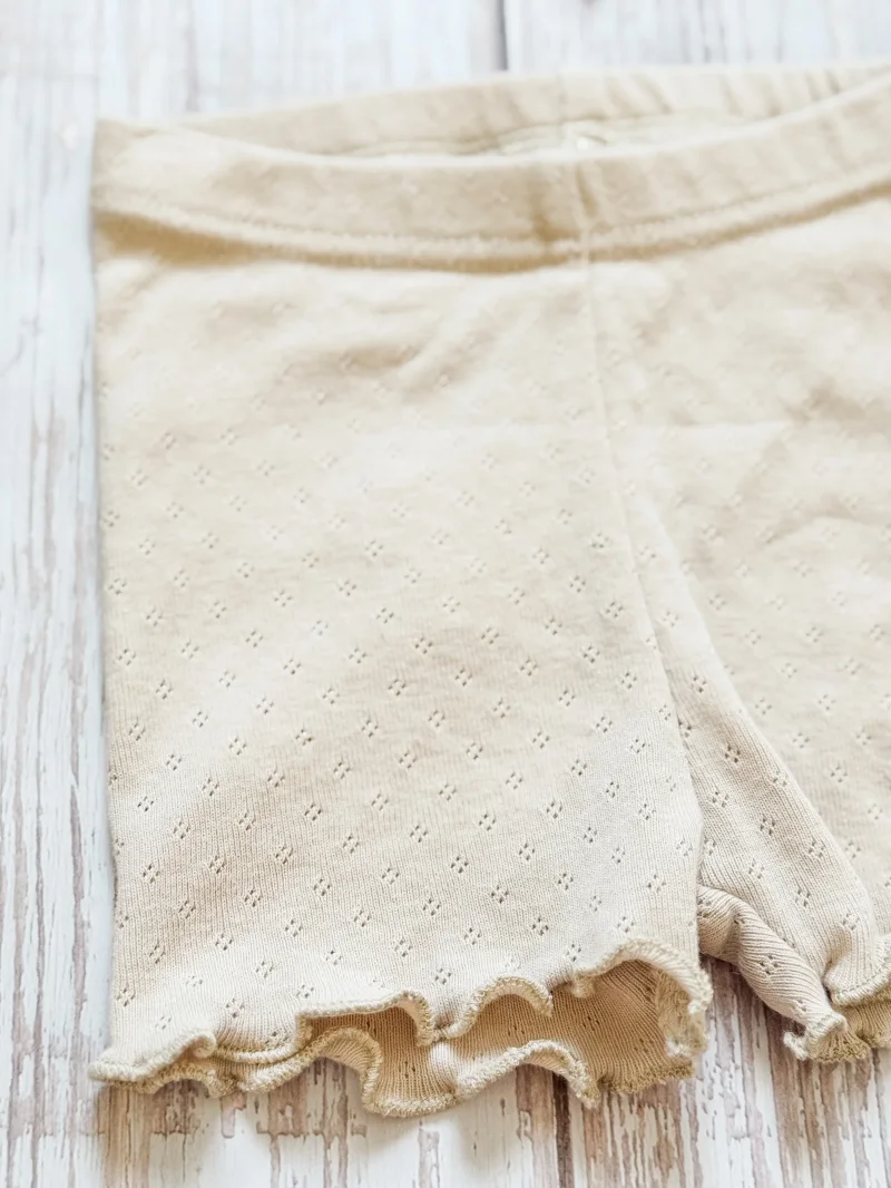 Kinder Shorts Pointelle Milk | Handmade | SOFORTKAUF