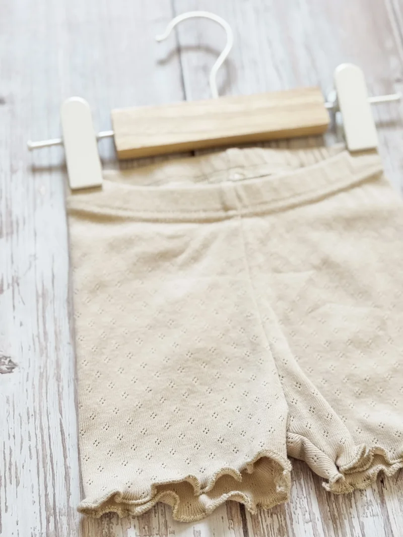 Kinder Shorts Pointelle Milk | Handmade | SOFORTKAUF