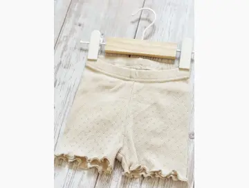 Kinder Shorts Pointelle Milk | Handmade