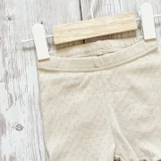 Kinder Shorts Pointelle Milk | Handmade