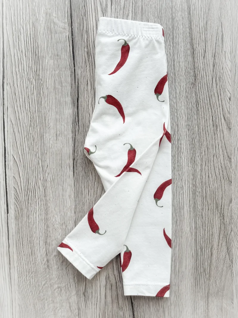 Handmade Baby Leggings | Chili | Größe 68/74