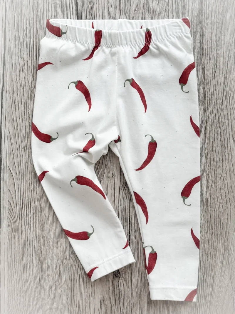 Handmade Baby Leggings | Chili | Größe 68/74
