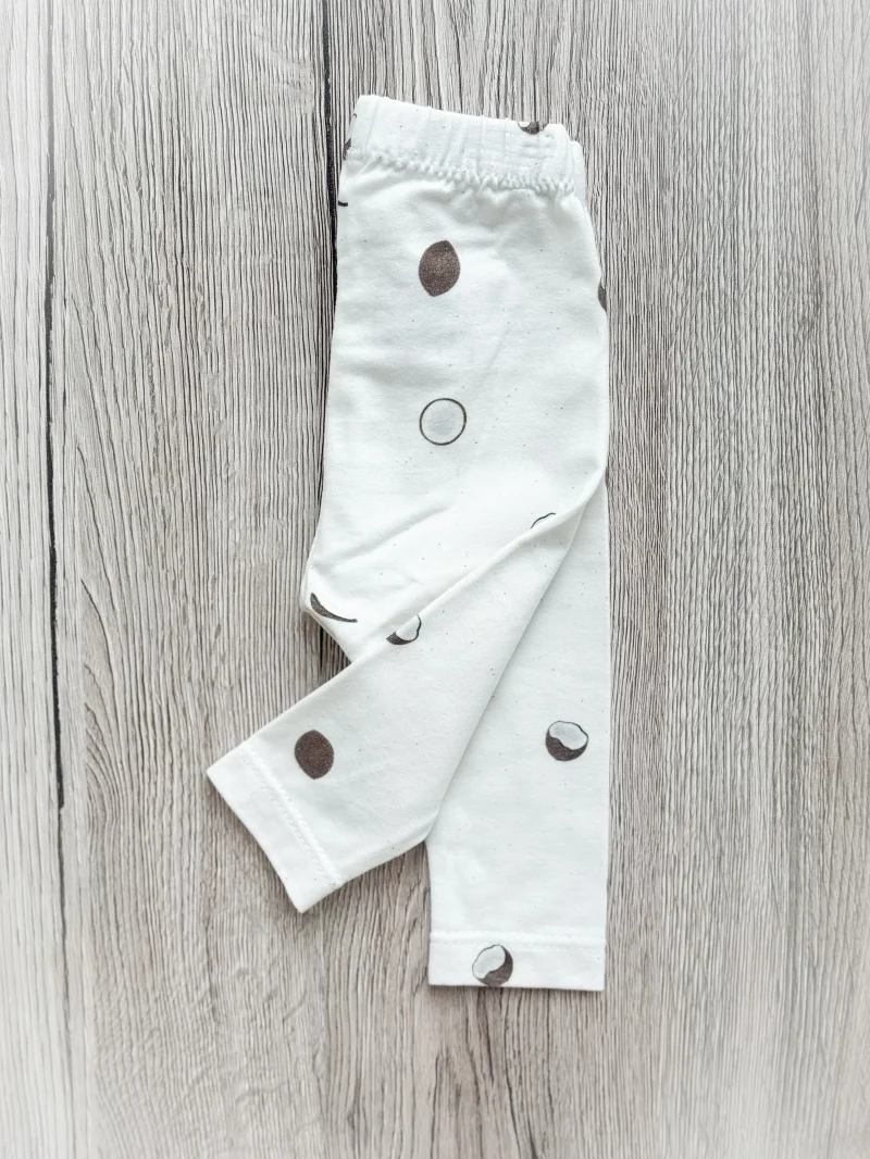 Handmade Baby Leggings | Kokos | Größe 56/62