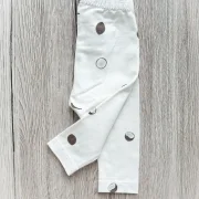 Handmade Baby Leggings | Kokos | Größe 56/62