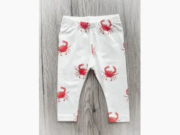 Handmade Baby Leggings | Krabbe | Größe 62/68