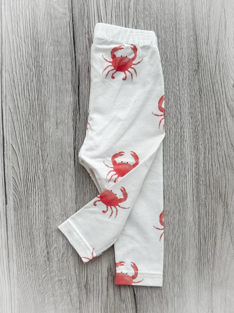 Handmade Baby Leggings | Krabbe | Größe 62/68
