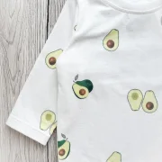 Handmade Baby Langarmshirt | Oversized | Avocado | Größe 74/80