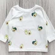 Handmade Baby Langarmshirt | Oversized | Avocado | Größe 74/80