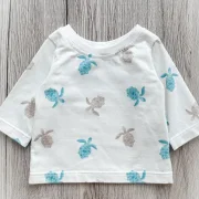 Handmade Baby Langarmshirt | Oversized | Schildkröten | Größe 56/62