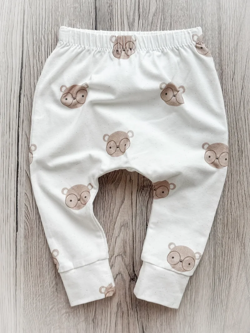 Handmade Baby Hose | Slim Pants | Bären | Größe 68/74