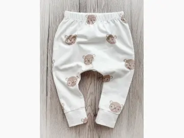 Handmade Baby Hose | Slim Pants | Bären | Größe 68/74