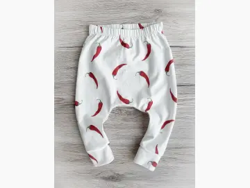 Handmade Baby Hose | Slim Pants | Chili | Größe 68/74