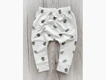 Handmade Baby Hose | Slim Pants | Eicheln Creme | Größe 68/74