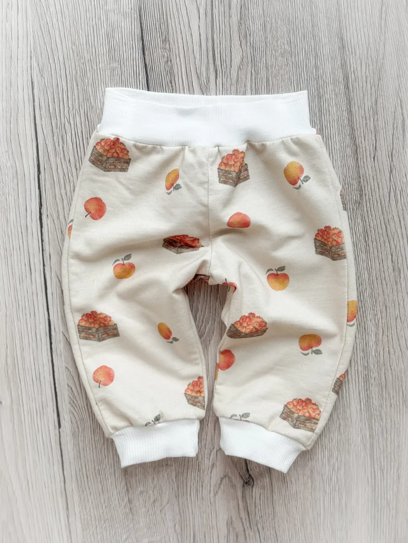 Handmade Baby Sweathose | Sweatpants | Äpfel | Größe 62/68
