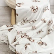 Jersey Wölfchen Creme | Meterware