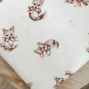 Jersey Wölfchen Creme | Meterware